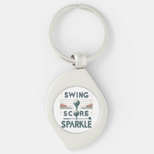 Swing, Score, Sparkle  Keychain