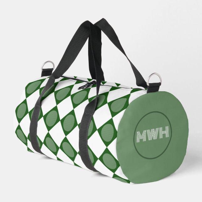 Swing & Style: Personalized Golf Ball Duffel Bag (Left Corner)