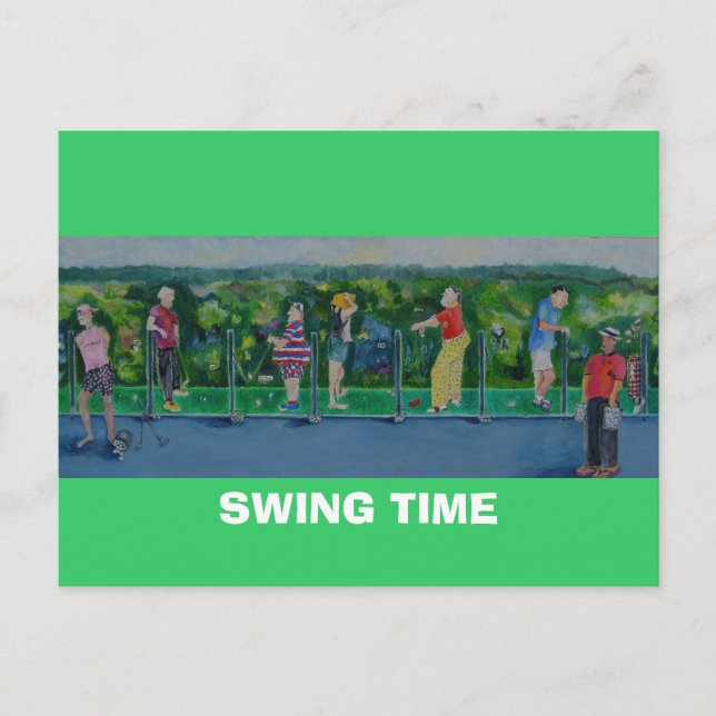 SWING TIME - Postcard  Golf Outing Invite (Front)