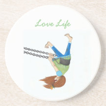 Swing Time Sandstone Coaster