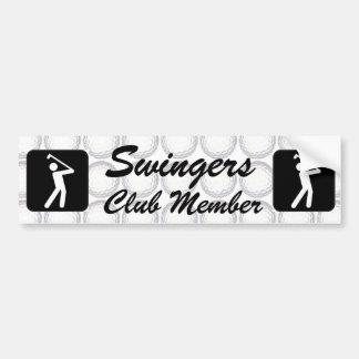 Swinger club member bumper sticker
