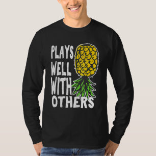 Swinger Couples Plays Well With Others Upside Down T-Shirt