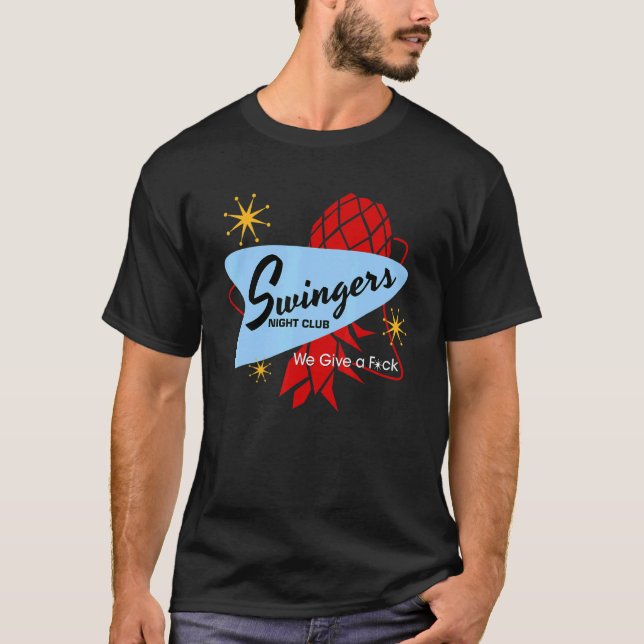 Swinger Lifestyle Upside Down Pineapple  Modern Pi T-Shirt (Front)