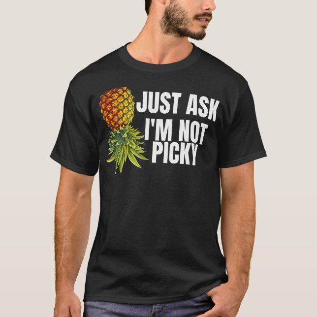 Swinger Party Funny Embarrassing Upside Down Pinea T-Shirt (Front)