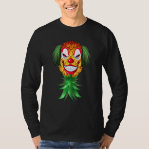Swinger Upside Down Pineapple Creepy Clown Hallowe T-Shirt