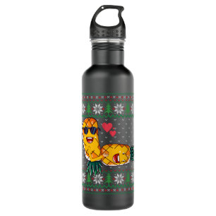 Swinger Upside Down Pineapple Making Love Ugly Pat 710 Ml Water Bottle