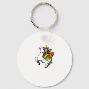 Swingers Couple Pineapple Swinging On A Unicorn Sw Keychain
