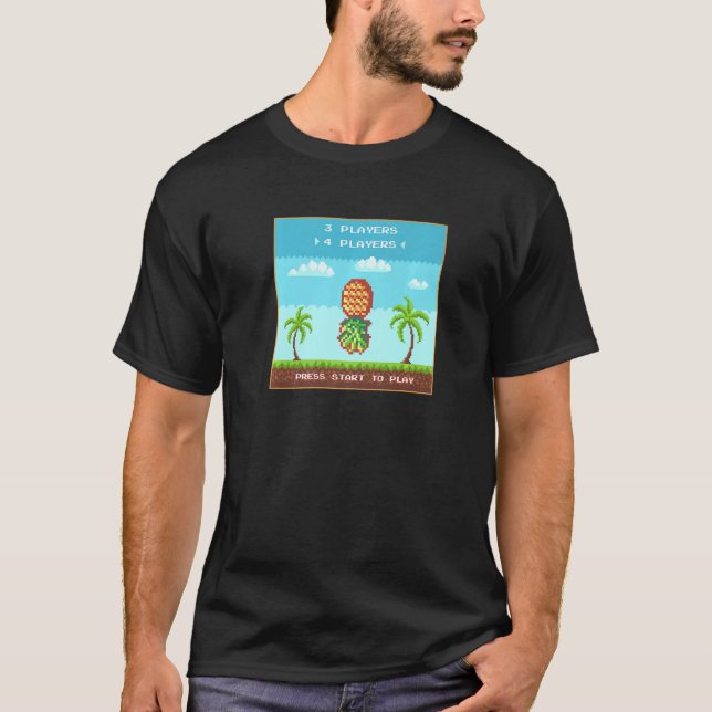 Swingers Lifestyle Party Upside Down Pineapple Gam T-Shirt (Front)