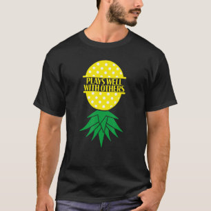 Swingers Plays Well With Others Upside Down Pineap T-Shirt