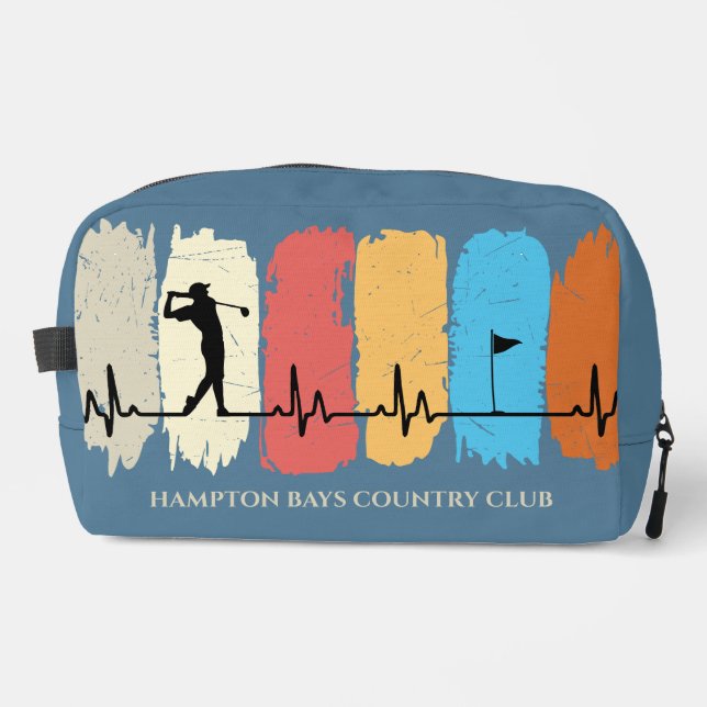 Swingin' Style: Retro Golf Custom Dopp Kit (Front)