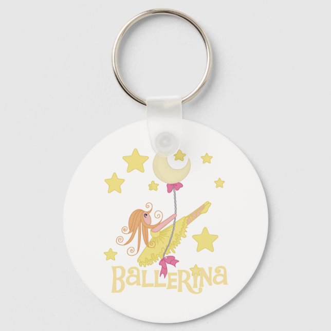 Swinging Ballerina Tshirts and Gifts Keychain (Front)