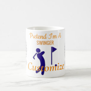 Swinging Golfer Thunder_Thunder_Cove Coffee Mug