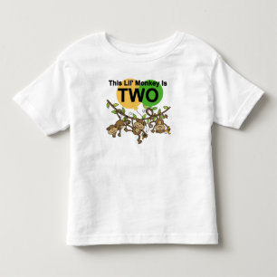 Swinging Monkeys 2nd Birthday T-shirts and Gifts