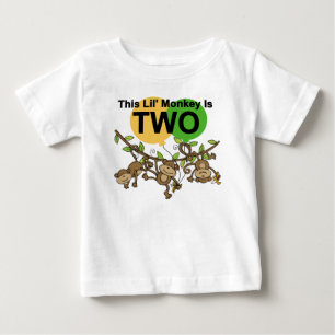 Swinging Monkeys 2nd Birthday T-shirts and Gifts