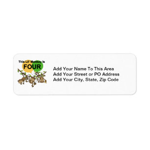 Swinging Monkeys 4th Birthday Tshirts and Gifts