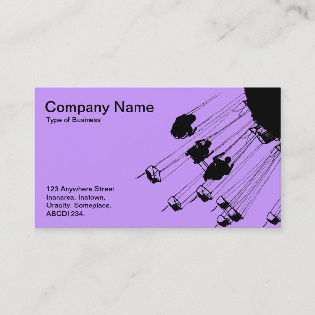 Swings and Roundabouts - Lilac Business Card (Front)