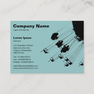 Swings and Roundabouts v2 - Light Blue Green Business Card