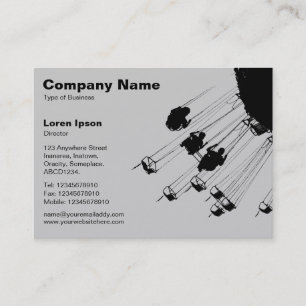 Swings and Roundabouts v2 - Light Grey Business Card
