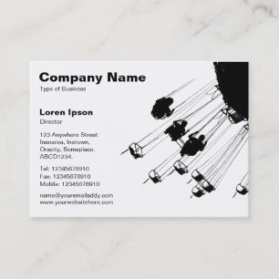 Swings and Roundabouts v2 - White (Eggshell) Business Card