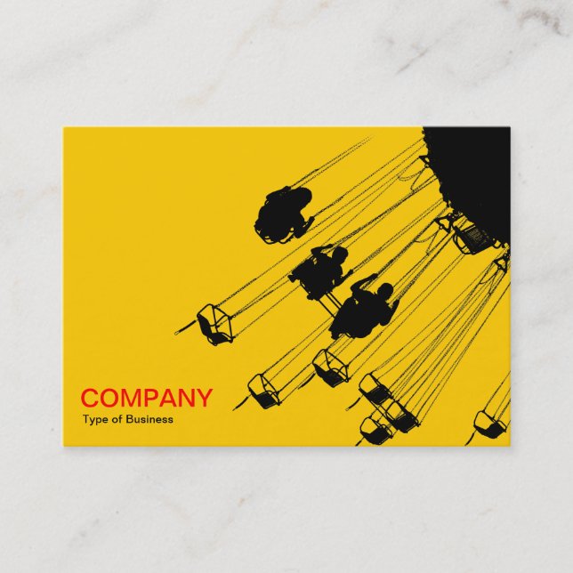 Swings and Roundabouts v3 - Amber Business Card (Front)