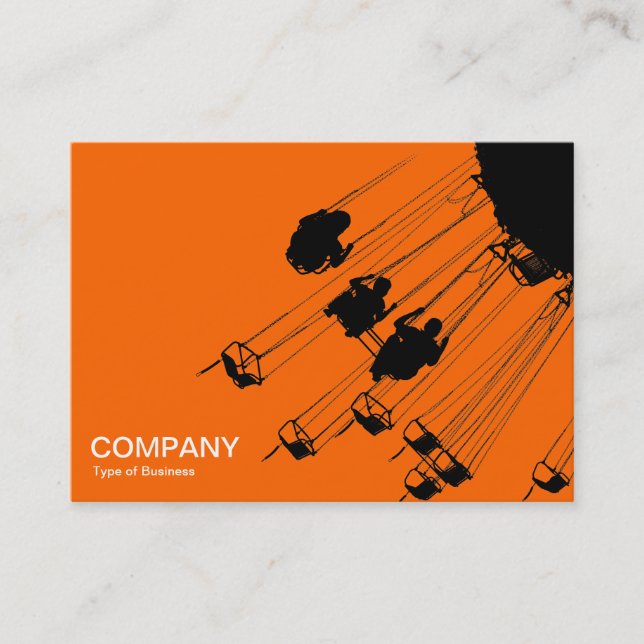 Swings and Roundabouts v3 - Orange Business Card (Front)