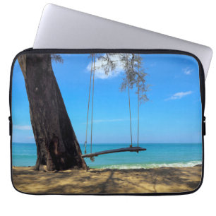 Swings & Tree on the Sand Laptop Sleeve