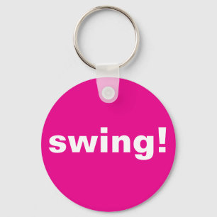 Swingthought, Hot Pink Golf Ball  Keychain