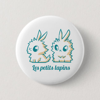 Swipes in small rabbits 2 inch round button