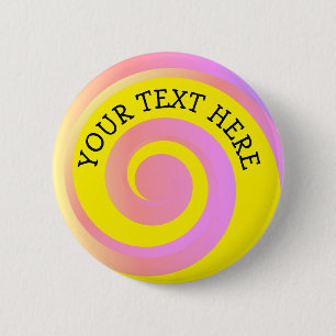 Swirl 2 Inch Round Button