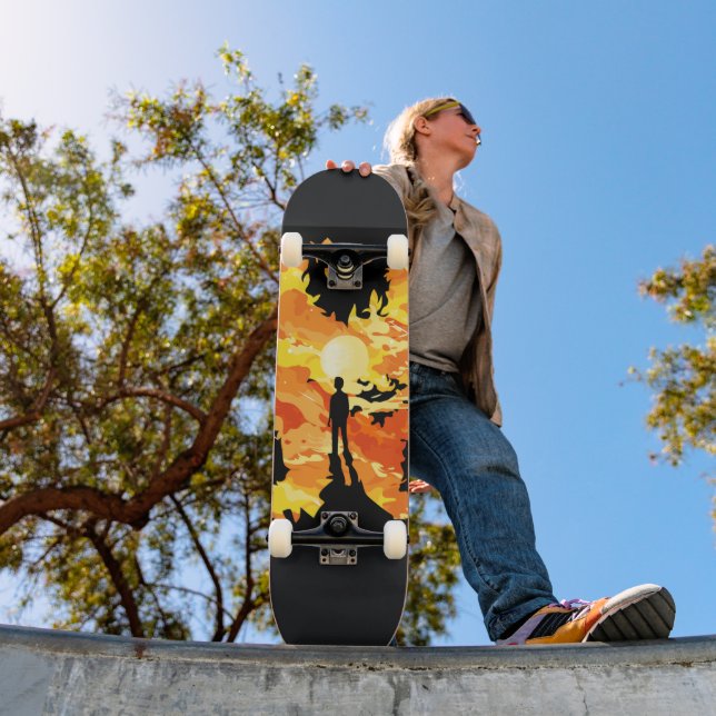 Swirl abstract skateboard (Outdoor 1)