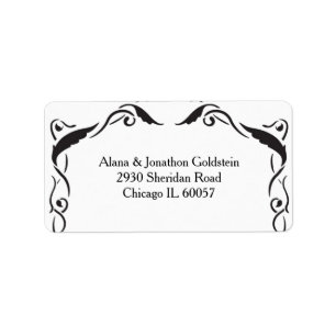 Swirl Arch simple elegant  Label