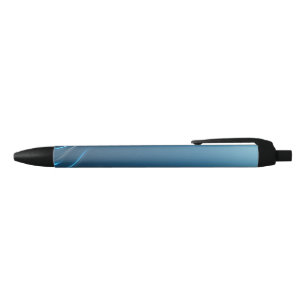Swirl Blues Black Ink Pen