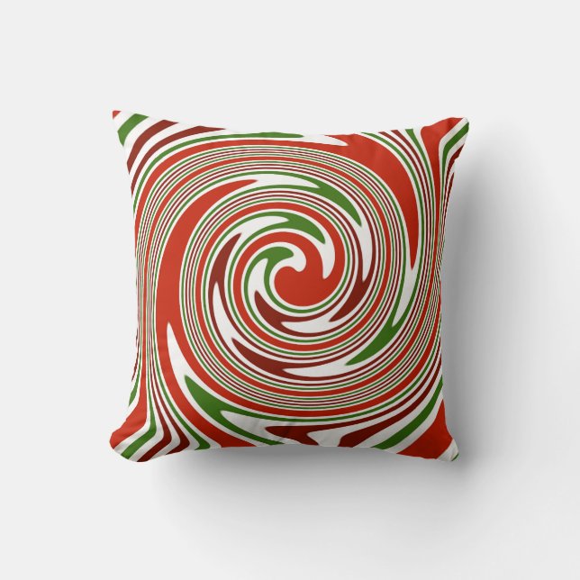 swirl candy throw pillow (Front)
