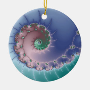 Swirl Ceramic Ornament