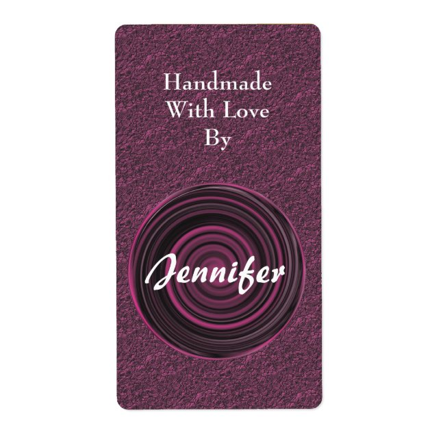 Swirl Design Personalized Handmade By  (Front)