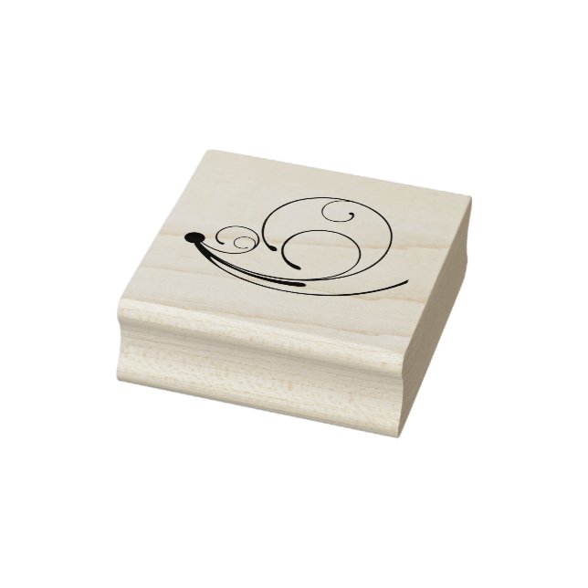Swirl Design Rubber Stamp (Stamp)