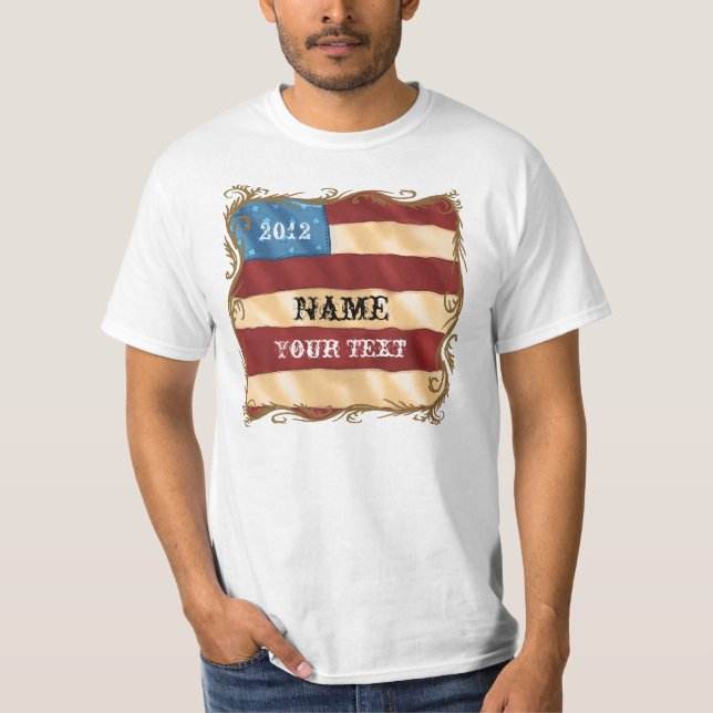 Swirl Flag  t-shirt (Front)