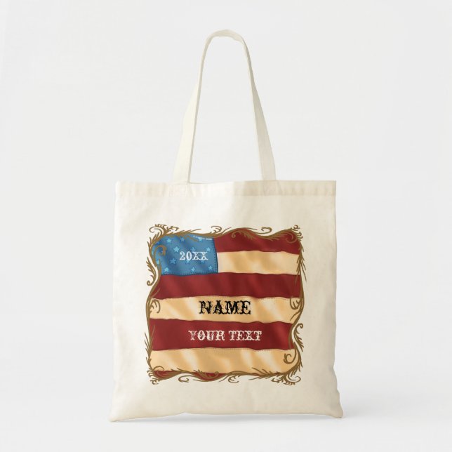 Swirl Flag   Tote Bag (Front)