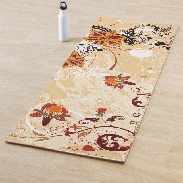 Swirl Floral Yoga Mat (In Situ)