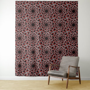 SWIRL FLOWER PATTERN TAPESTRY