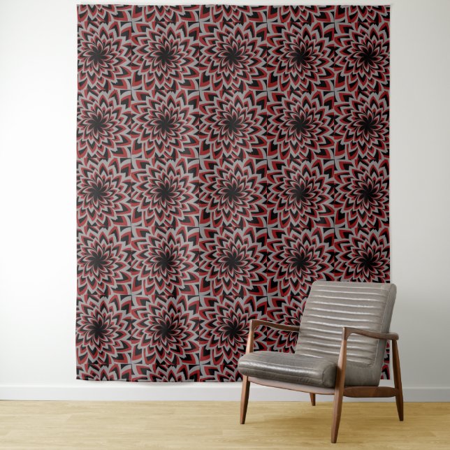 SWIRL FLOWER PATTERN   TAPESTRY (In Situ)