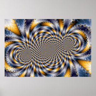 Swirl Fractal 2 - Fractal Poster