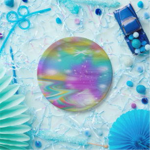 Swirl Galaxy Paper Plate