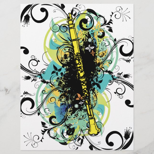 Swirl Grunge Clarinet (Front)