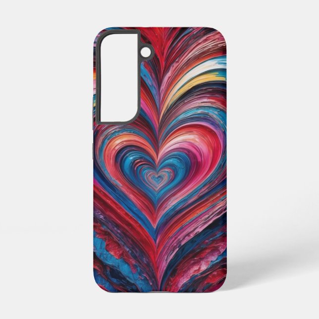 Swirl Heart Layers Samsung Galaxy S22 Case (Back)