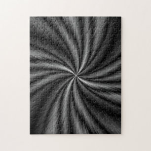Swirl in Black and White Jigsaw Puzzle
