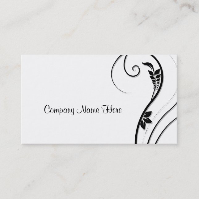 swirl leaves business card (Front)