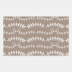 swirl leaves sticker