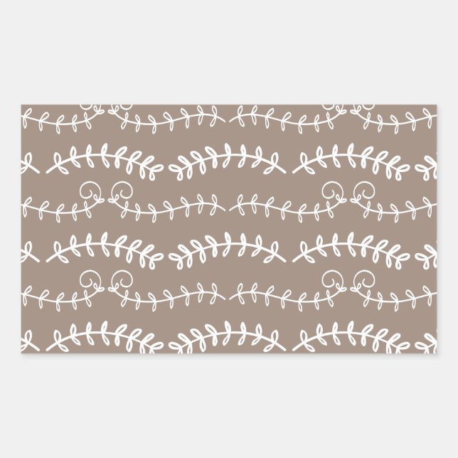 swirl leaves sticker (Front)