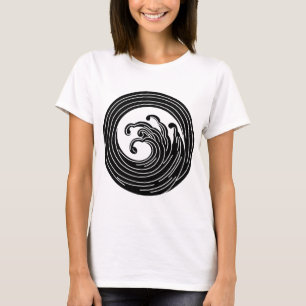 Swirl-like wave circle T-Shirt